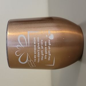 Insulated Wine Cup for Bonus Mom Bronze Color NIP